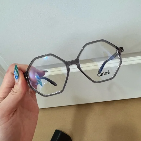 Chloé Hexagonal Gray Optical Glasses CE2739 - Picture 3 of 9
